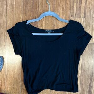 About A Girl Black Crop Top